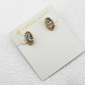 Kendra Scott Light Abalone Shell Stud Earrings